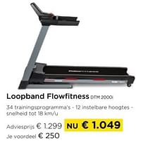 Loopband flowfitness dtm 2000i-Flow Fitness