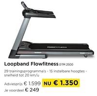 Loopband flowfitness dtm 2500-Flow Fitness