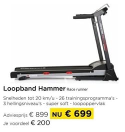 Loopband hammer race runner