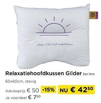 Relaxatiehoofdkussen gilder zen firm-Gilder