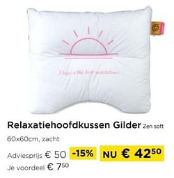 Relaxatiehoofdkussen gilder zen soft