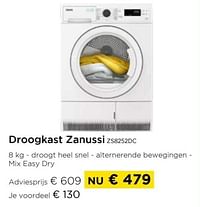 Droogkast zanussi zs8252dc-Zanussi