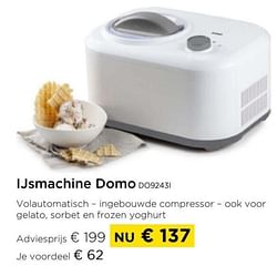 Ijsmachine domo do9243i