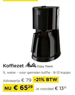 Koffiezet melitta enjoy therm