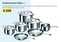 Kookpottenset beka chef-Beka