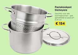 Pastakookpot demeyere