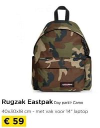 Rugzak eastpak bay park’r camo-Eastpak