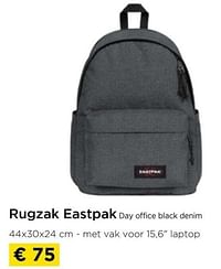 Rugzak eastpak day office black denim-Eastpak