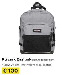 Rugzak eastpak ultimate sunday grey-Eastpak