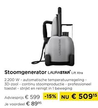 Stoomgenerator laurastar lift xtra-Laurastar