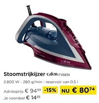 Stoomstrijkijzer calor fv6834-Calor