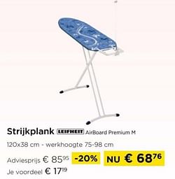 Strijkplank leifheit airboard premium m