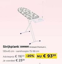 Strijkplank leifheit airsteam premium l-Leifheit