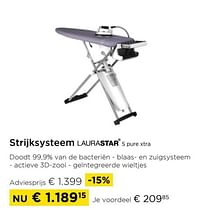 Strijksysteem laurastar s pure xtra-Laurastar