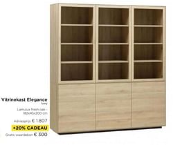 Vitrinekast elegance lvory