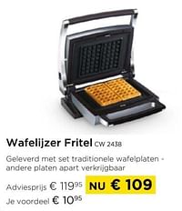 Wafelijzer fritel cw 2438-Fritel