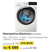 Wasmachine electrolux ew7fb1493d-Electrolux