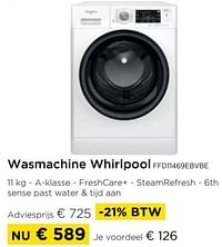 Wasmachine whirlpool ffd11469ebvbe-Whirlpool