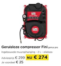 Geruisloze compressor fini genius pro-Fini 