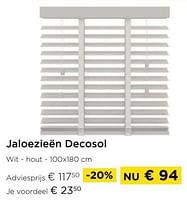 Promoties Jaloezieën decosol - Decosol - Geldig van 01/09/2024 tot 30/09/2024 bij Molecule