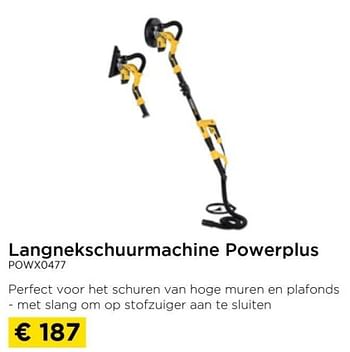 Promoties Langnekschuurmachine powerplus powx0477 - Powerplus - Geldig van 01/09/2024 tot 30/09/2024 bij Molecule