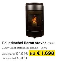 Pelletkachel baron stoves hy-pr12-Baron