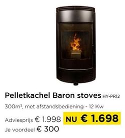 Pelletkachel baron stoves hy-pr12