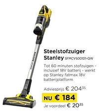 Steelstofzuiger stanley sfmcvsoo1d1-qw-Stanley