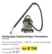 Stofzuiger-tapijtreiniger powerplus powx326-Powerplus