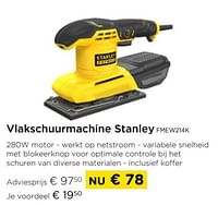 Vlakschuurmachine stanley fmew214k-Stanley