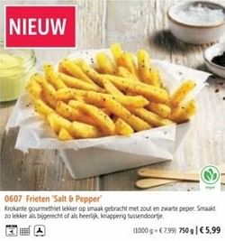 Frieten salt + pepper