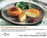 Kaaskroketten met camembert-Huismerk - Bofrost