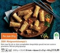 Minigroenteloempia`s-Huismerk - Bofrost