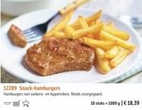 Snack-hamburgers-Huismerk - Bofrost