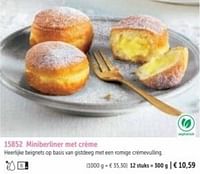 Promoties Miniberliner met crème - Huismerk - Bofrost - Geldig van 02/09/2024 tot 02/03/2025 bij Bofrost