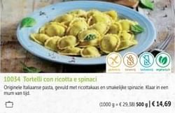 Tortelli con ricotta e spinaci