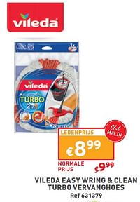 Vileda easy wring + clean turbo vervanghoes-Vileda