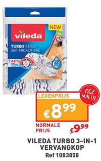 Vileda turbo 3-in-1 vervangkop-Vileda