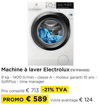 Promotions Machine à laver electrolux ew7fb1493d - Electrolux - Valide de 01/09/2024 à 30/09/2024 chez Molecule