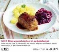 Blinde vink met rodekool en aardappelblokjes-Huismerk - Bofrost