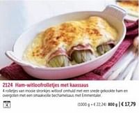 Ham-witloofrolletjes met kaassaus-Huismerk - Bofrost