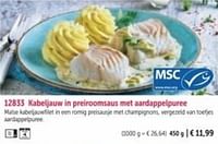 Kabeljauw in preiroomsaus met aardappelpuree-Huismerk - Bofrost