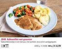 Kalkoenfilet met groenten-Huismerk - Bofrost