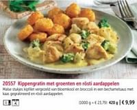 Kippengratin met groenten en rösti aardappelen-Huismerk - Bofrost