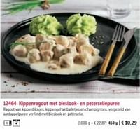 Kippenragout met bieslook- en peterseliepuree-Huismerk - Bofrost