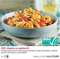 Linguine con gamberetti-Huismerk - Bofrost