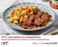 Luikse balletjes met aardappelblokjes-Huismerk - Bofrost