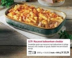 Macaroni kalkoenham-cheddar