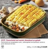 Ovenschotel met wortel, bloemkool en gehakt-Huismerk - Bofrost