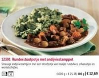 Runderstoalpotje met andijviestamppot-Huismerk - Bofrost